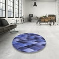 thumbnail image 3 of Ahgly Company Indoor Rectangle Patterned Light Slate Blue Area Rugs, 4' x 6', 3 of 6