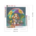 thumbnail image 2 of Pintura de diamante 5D DIY, kit de perro paraguas con taladro redondo completo, decoración del hogar, 30x30cm, 2 of 9