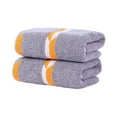thumbnail image 3 of Premium Cotton Bath Towel - Ultra Absorbent & Soft 73x34cm (29x13in), Spa-Grade Face/Body Towel for Gym/Home - Machine Washable, Durable & Skin-Friendly Gray, 3 of 3