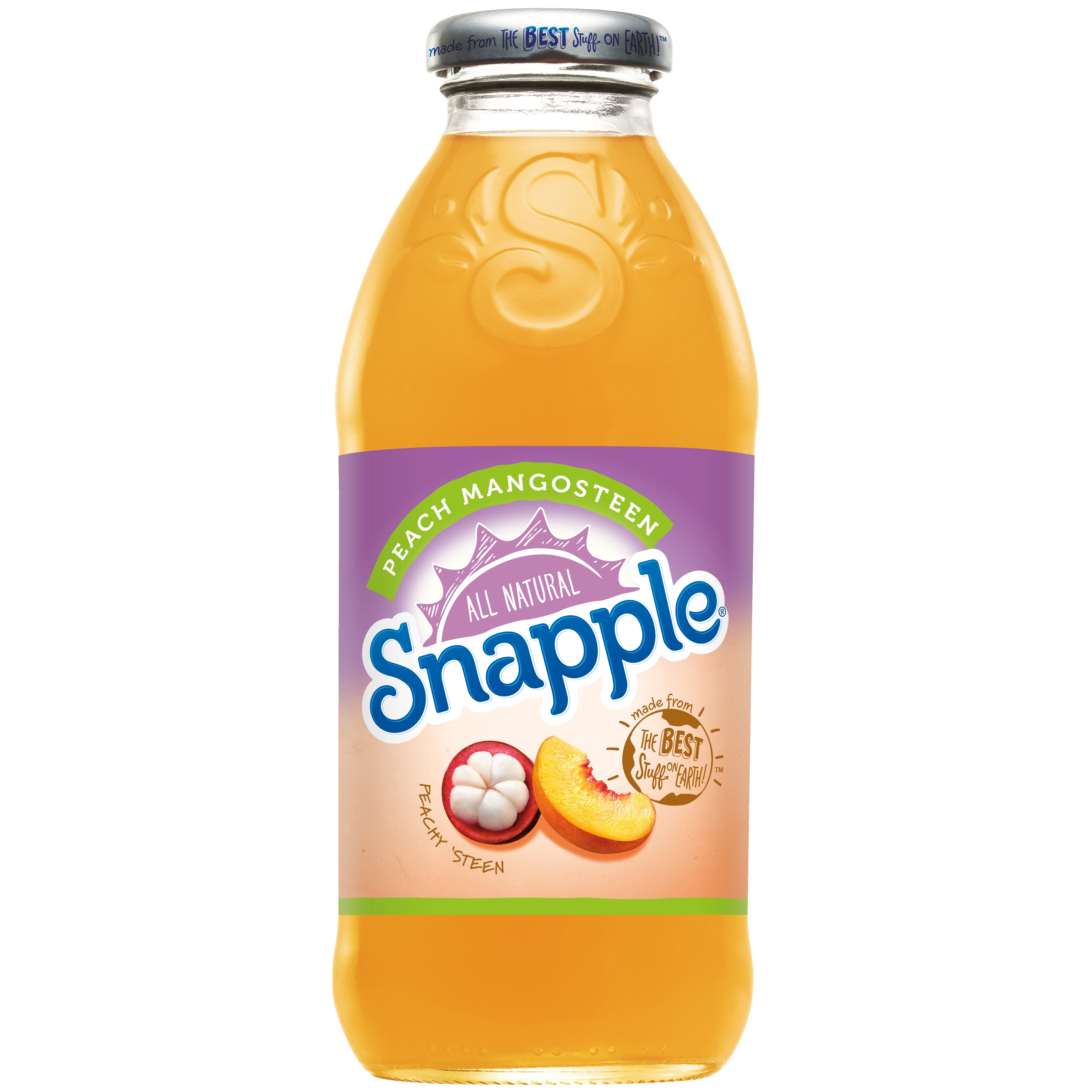 Snapple All Natural Peach Mangosteen, 16 Fl. Oz.