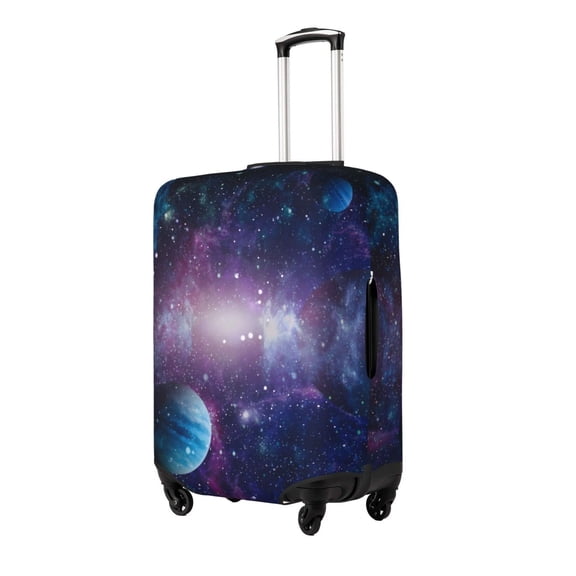 Hirioo Planets Stars And Galaxies1 for Elasticity Suitcase Cover (No luggage Included) Durable Luggage Protector Fits 18-32 Inch Luggage-Small