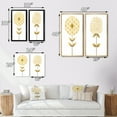 thumbnail image 4 of Designart "Gold Flower of Life in Bloom II" Abstract Botanicals Framed Wall Art Set Of 2 - Modern Gold Frame Gallery Set For Office Decor, 4 of 6