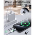 thumbnail image 3 of Adaptador LERTOSEN Lightning a USB-C, paquete de 4, carga rápida, 3 of 8