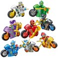 thumbnail image 1 of Ensemble de Motos Ninjago 8 Pcs Figurines Miniatures Ninja Blocs Jouets, 1 of 5
