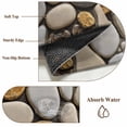 thumbnail image 6 of Stones Round Area Rug 8Ft Washable Large Circle Rugs for Living Room Dorm, Gravel Rock Cobblestone Natural Pattern Art Non-Slip Carpet Floor Mats Indoor Outdoor Carpet Runner Aesthetic Home Decor, 6 of 8