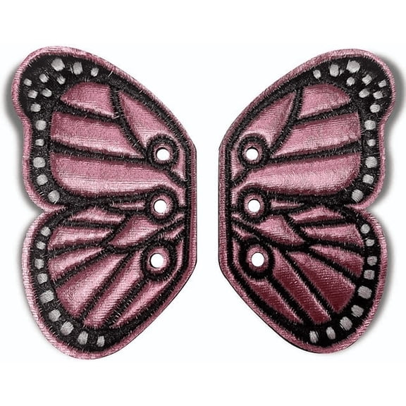 1 Set  Lovely Pink Girls Butterfly Shoes Sneaker Skates Shoe Lace Charm Accessory Decoration Pink Butterfly Shoe Flying Wings Shoes Accessories Skating Shoe Wings Sports Shoes DIY Decorations