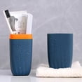 thumbnail image 2 of Toothbrush Travel Case Multifunction Toothbrush Holder And Cup Easy Carrying For Trip, Camping Or Daily Use (Blue), 2 of 6