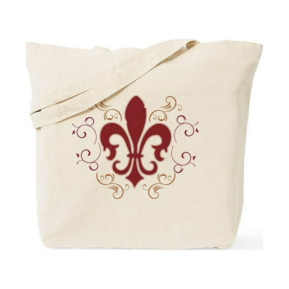 CafePress - Fleur De Lis 2 Tote Bag - Unisex Canvas Tote Bag, Beige, 1-Piece