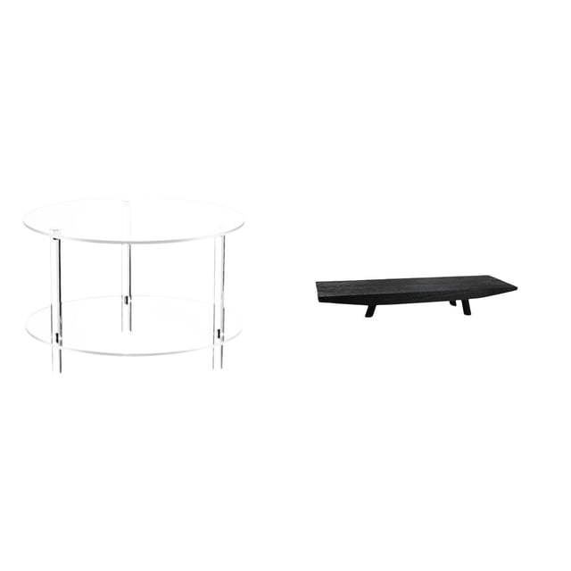 Mesa auxiliar redonda de acrílico,Mesa auxiliar redonda de acrílico,mesita de noche.,Bandeja para servir,Bandeja para servir fruta,centro de mesa y almacenamiento,Bandeja rectangular de