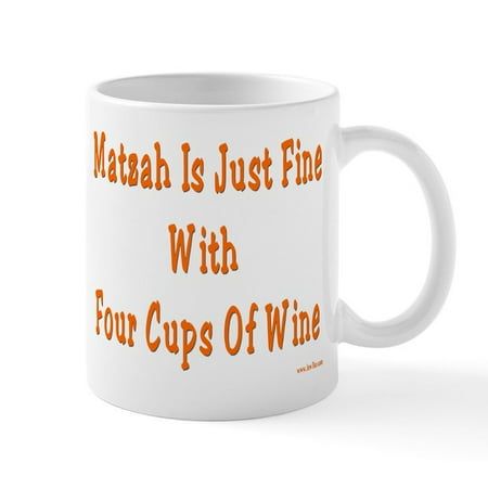 

CafePress - Matzah And Wine Passover Mug - 11 oz Ceramic Mug - Novelty Coffee Tea Cup