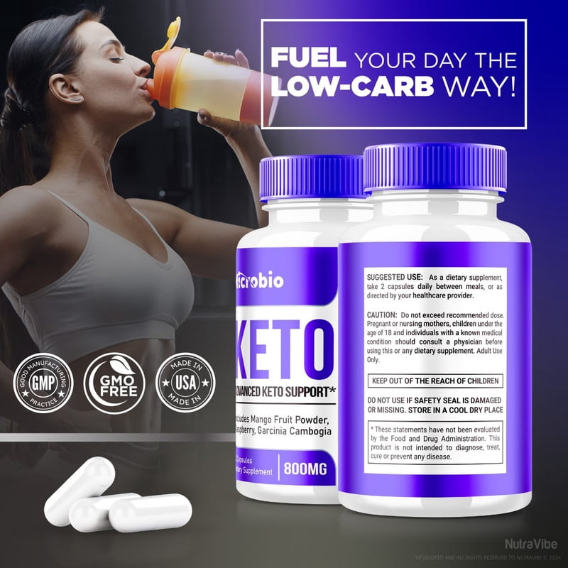 (3 Pack) MicroBio Keto ACV Pills, Keto Plus ACV Capsules, All-Natural Supplement for Advanced Weight Loss, Premium Apple Cider Vinegar Formula, Official Micro Bio Reviews (180 Capsules)