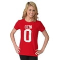 thumbnail image 4 of Ohio OH Distressed Athletic Letter Womens Fitted Plus Size Graphic Tee Brisco Brands 2X, 4 of 5