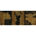 thumbnail image 3 of Cusson, Marie-Elaine 24x12 Black Modern Framed Museum Art Print Titled - Canada Trio Panel II, 3 of 5