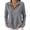 Gray, variant on cocolona Womens Half Zip Pullover Tops Casual Long Sleeve Lapel Shirts Oversized Solid Color Fall Soft Outfits