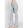 thumbnail image 2 of Simply Fashion HIGHT WAIST Elastic Slim Flare Yoga Pants,LIGHTGREY,MEDIUM, 2 of 3