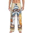 thumbnail image 1 of Balery Hello Summer Cute Gnome Pantalones de pijama para hombre, pijama ultraligero, pantalón de descanso-Medium, 1 of 6