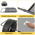 thumbnail image 7 of Lorelo Tire Mount Camping Desk, Adjustable Height Steel Folding Desk for Tailgate Parties Picnic Outdoor Cooking, No Tool Required Installation Table Fits Car SUV Tire, 7 of 7