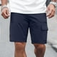 thumbnail image 2 of Pantalones cortos informales elásticos para hombre - Múltiples bolsillos - Spandex, cintura elástica, ropa urbana, tallas S-XXXL, 2 of 5