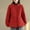 #355-Red, variant on Roncen Women's Casual Thickened Quilted Coat - Warm Long Sleeve Winter Jacket - Versatile Zip-Up Outerwear for Cold Weather