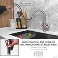 thumbnail image 4 of Stylish Modena Robinet de Filtre à Eau à Double Fonction en Acier Inoxydable à Bec Rétractable de 14 1⁄8 Pouces K-131SR, 4 of 14