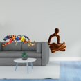 thumbnail image 2 of Figura decorativa de pensador abstracto, estatua de animal con diseño hueco, ideal para sala de estar, dormitorio, estudio, estantería o entrada., 2 of 8