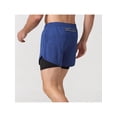 thumbnail image 3 of Mens 2 In 1 Running Shorts Quick Dry Athletic Shorts With Liner, Workout Shorts With Zip Pockets And Towel Loop Double-Layer Fitness Shorts To Prevent Exposure Blue L, 3 of 7