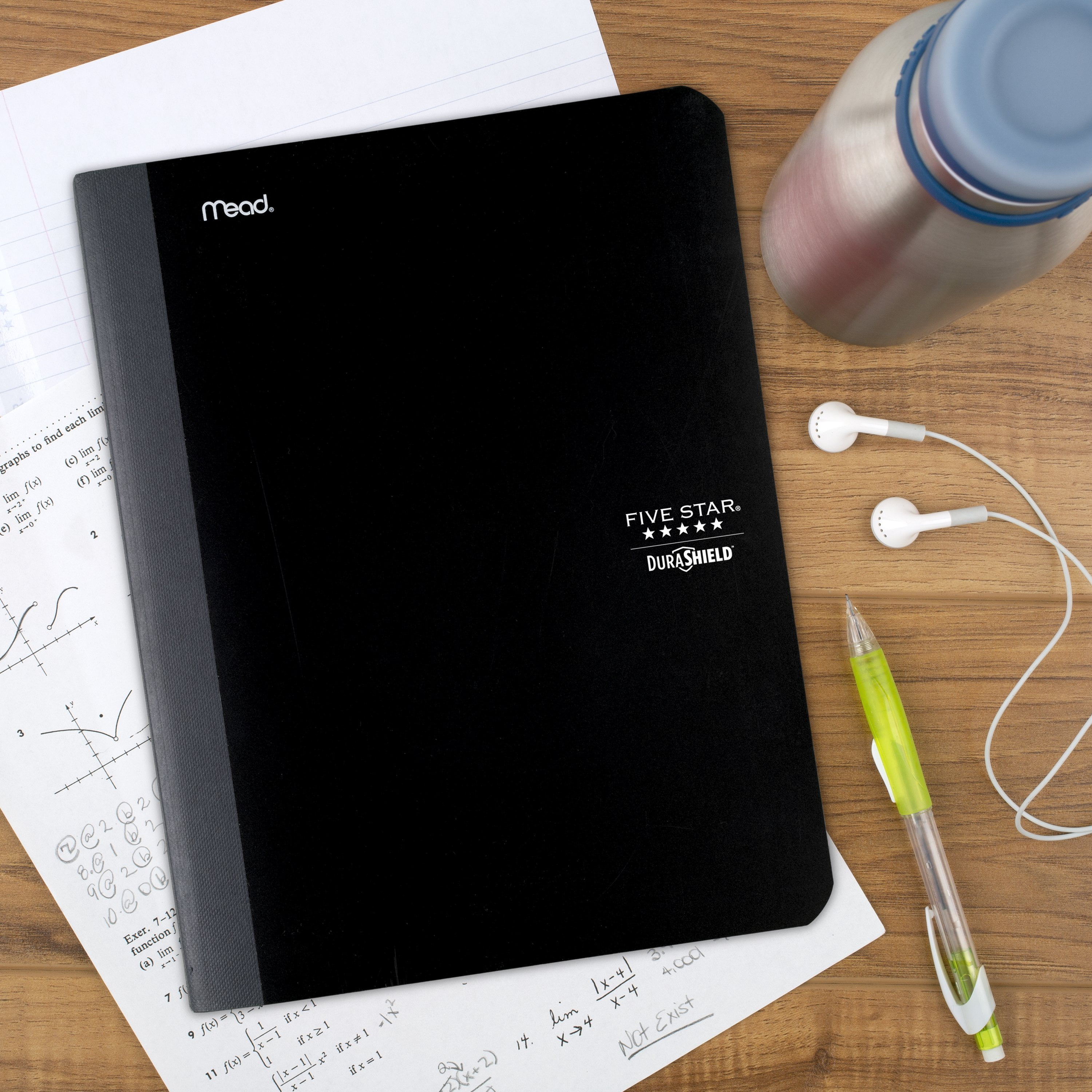 超人気新品 Star Five DuraShield Black Ruled, College Book, Composition Windowsノート本体