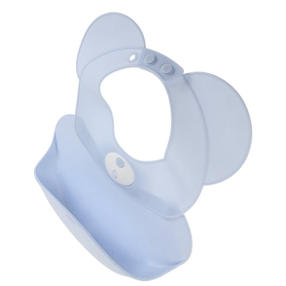 OFFIGAM Silicone Baby Feeding Bib, 1 Piece Soft Adjustable Infant Toddler Mealtime Bib