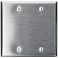 thumbnail image 2 of Leviton 003-84025 Two Gang Aluminum Blank Wallplate Cover, 2 of 3