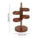 thumbnail image 3 of Estante giratorio de madera de varios niveles para guardar llaves de entrada. Crea una caja de almacenamiento de joyas de escritorio de madera maciza. Estante de madera., 3 of 6