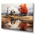 thumbnail image 2 of Designart "Barnyard Serenity II" Farm Canvas Art Print, 2 of 7