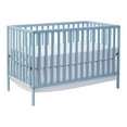 Palmer 3in1 Convertible Island Crib in Baby Blue Versatile, Safe