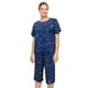 thumbnail image 4 of HITIME Pijama para Mujer de Seda de Leche Talla 2XL, Conjunto de Playera y Pantalón Tobillero, Tela Ultra Suave y Transpirable para Lounge o Dormir, 4 of 7