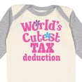 thumbnail image 4 of Inktastic Tax Deduction Worlds Cutest Girls Girls Long Sleeve Baby Bodysuit, 4 of 5