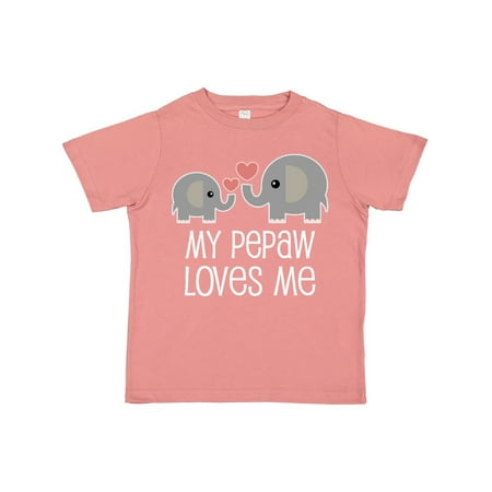 

Inktastic My Pepaw Grandpa Loves Me Gift Toddler Boy or Toddler Girl T-Shirt