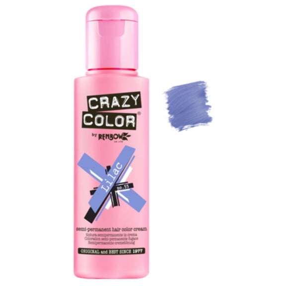 Crazy Color Crazy Color Salon Pro Semi Permanent Hair Color - 55 Lilac , 5.07 oz Hair Color