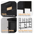 thumbnail image 6 of Luku 10 Drawer Storage Dresser with Fabric Bins Steel Frame Wood Top Multi Functional Organizer for Bedroom, Kids Room, Entryway TV Stand, Closet Storage Tower, 6 of 6