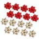 thumbnail image 2 of 24 piezas de adornos de flores navideños adornos de árbol de Navidad decoraciones navideñas, 2 of 5
