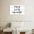 thumbnail image 2 of Elephant Stock Enjoy Every Moment Typography Wall Art - Horizontal Multi Panel Canvas - Living Room Wall Decor - Inspirational And Typography Multi Panel - White And Black Decor - 33" x 20", 2 of 8