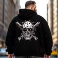 thumbnail image 2 of Big and Tall Men Hoodie Plus Size Hooded Sweatshirt Fleece Pullover 6XL H2 5KP9 G04, 2 of 8