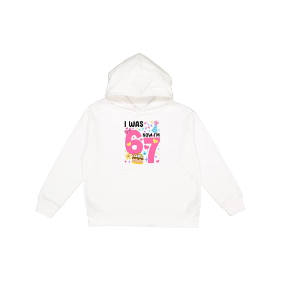 Inktastic I Was 6 Now I'm 7 Birthday Celebration Youth Hoodie Sweatshirt