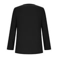 thumbnail image 3 of XuJwPNcy Women's Plus Size Tops Long Sleeve V Neck Tee Shirt Basic Womens Loose Fit T Shirt Dressy Casual Blouse（Black,5X-Large), 3 of 4