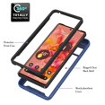 thumbnail image 4 of SaniMore Case for Google Pixel 7 6.3" 2022 Release, Rugged PC Backplane Shockproof TPU Bumper 360° Rotatng Ring/Kickstand Anti-drop Heavy Duty Protective Case For Google Pixel 7, Darkblue, 4 of 5