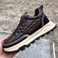 thumbnail image 3 of Zapatos sencillos para hombre, zapatillas de deporte para exteriores, zapatos informales de cuero con patrón de cocodrilo, calzado deportivo con plataforma, Tenis masculinos, novedad de 2024, 3 of 5