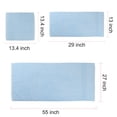 thumbnail image 4 of Toallas de baño ultra suaves y absorbentes 100% algodón de felpa uxcell juego de 6 piezas azul claro, 4 of 8