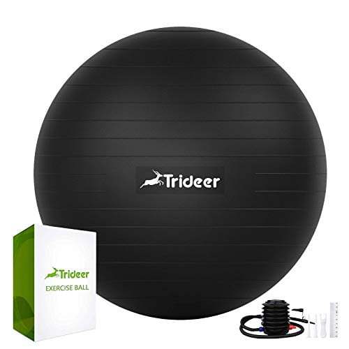 Trideer Exercise Ball 45-85cm Extra Thick Yoga Ball Chair Heavy Duty Stabilit... 