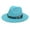 Light Blue, variant on Personalized Bucket Hat Garden Hat Ladies Adults Unisex Retro Western Cowboy Riding Hat Leather Belt Wide Cap Straw Hat Outfit Beach Hats for Men Foldable