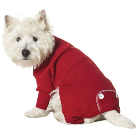 Thermal Dog Pajamas, Red