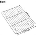 thumbnail image 2 of 1 Pack High Strength Roasting Racks,Rectangle Baking Rack,QZS Stainless Steel Grid Wire Rack,Kitchen Nonstick Net Rack for Cooking Roasting Drying,BBQ Camping Supplies 9"x 7", 2 of 7