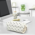 thumbnail image 4 of SLYNSHome Pen Case Bag with Zipper Bow Print Big Capacity Pencil Bag Pouch Holder Box Organizer Office Supplies, 4 of 8